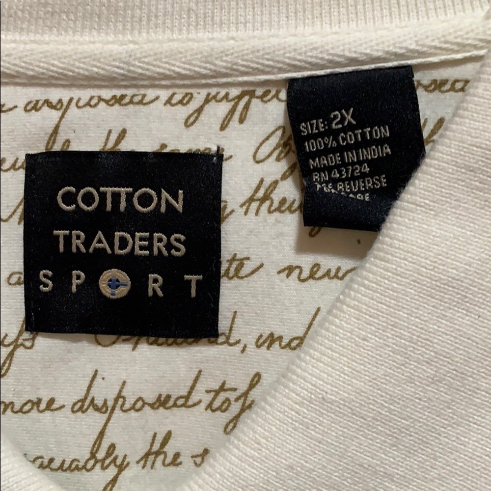 COTTON TRADERS SPORT TEE SZ 2X GRAPHIC USA - Picture 4 of 6